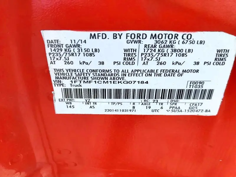 2014 FORD F150   