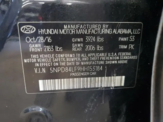 2017 HYUNDAI ELANTRA SE  