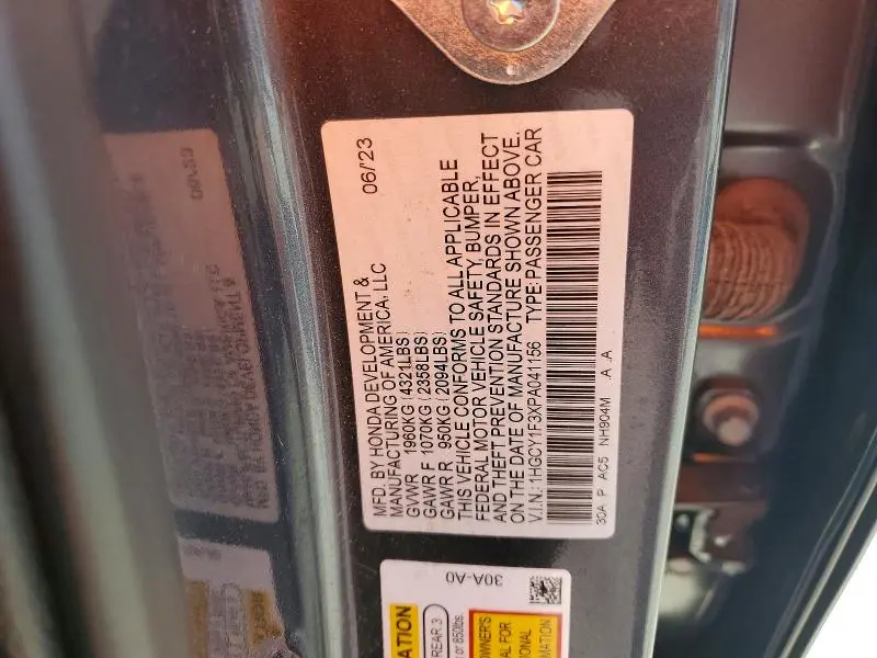 2023 HONDA ACCORD EX  