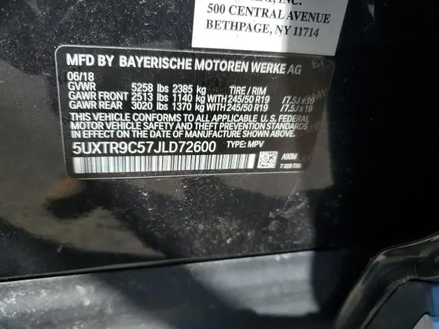 2018 BMW X3 XDRIVE30I  