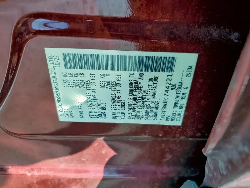 2023 NISSAN ROGUE SV  