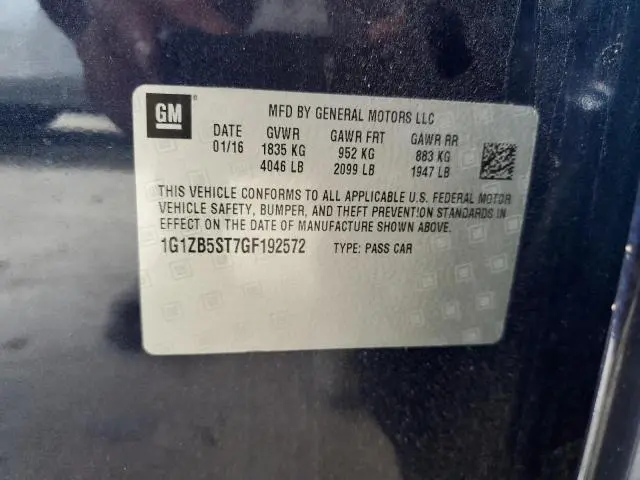 2016 CHEVROLET MALIBU LS  