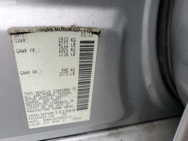 2013 NISSAN ALTIMA 2.5  