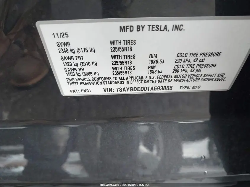 2026 TESLA MODEL Y PREMIUM REAR-WHEEL DRIVE/REAR-WHEEL DRIVE