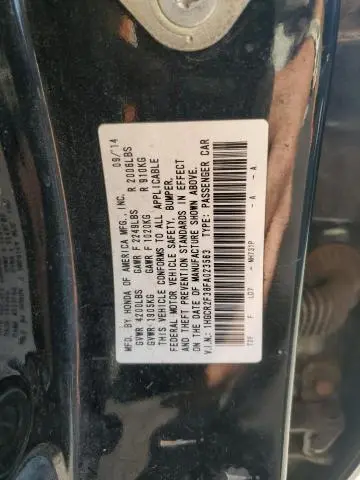 2015 HONDA ACCORD LX  