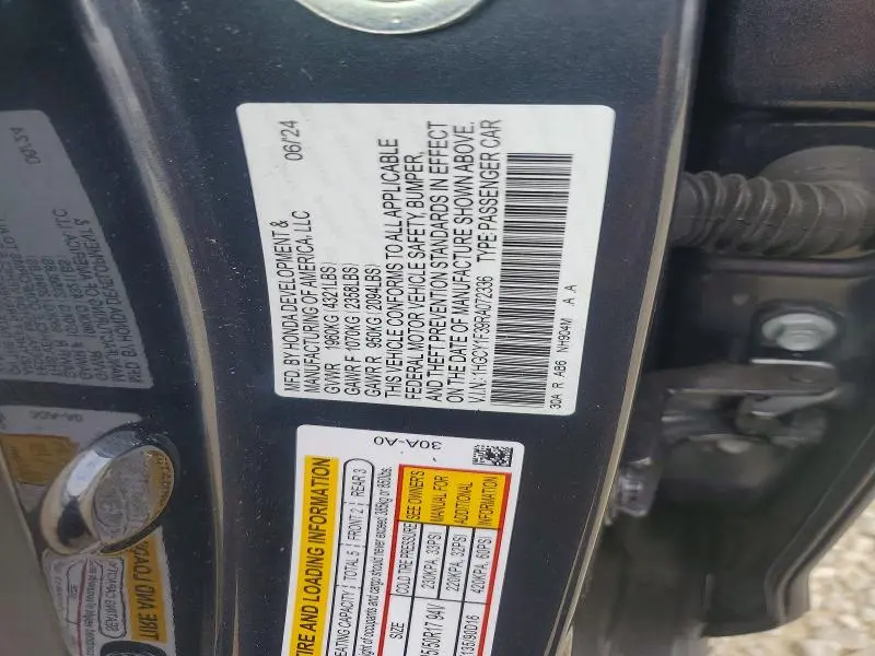 2024 HONDA ACCORD EX  