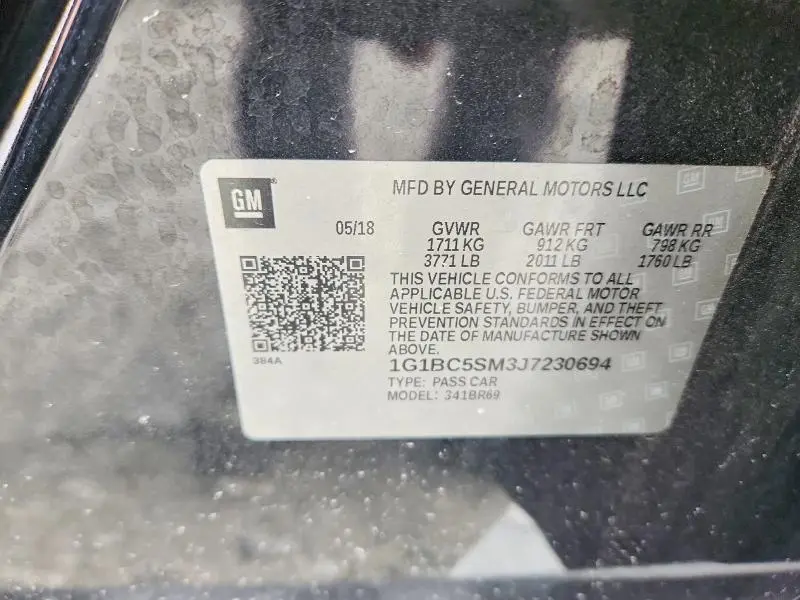 2018 CHEVROLET CRUZE LS  