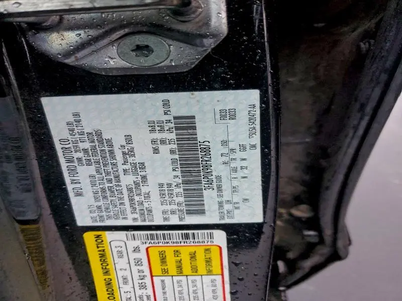 2015 FORD FUSION TITANIUM  