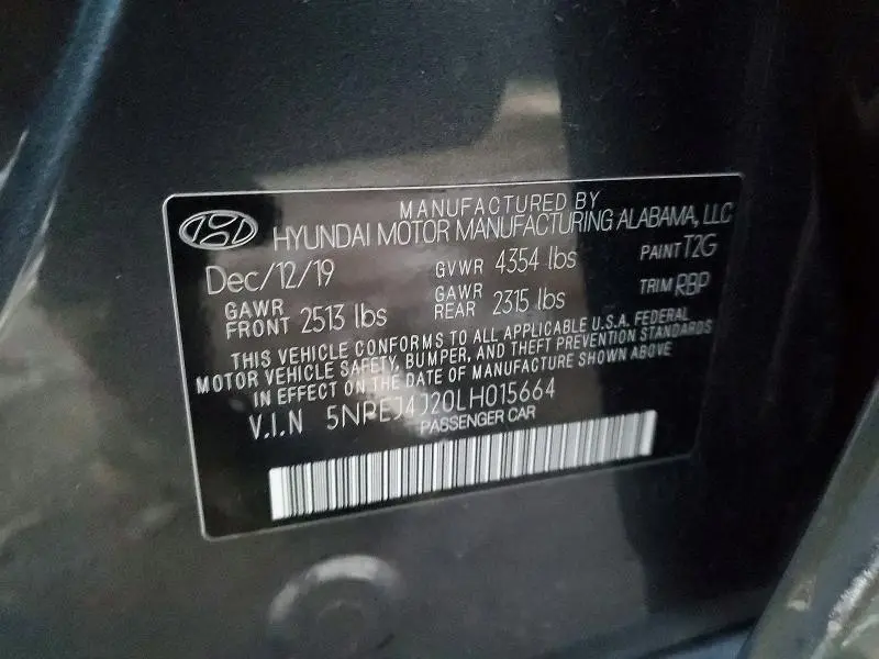 2020 HYUNDAI SONATA SEL PLUS  