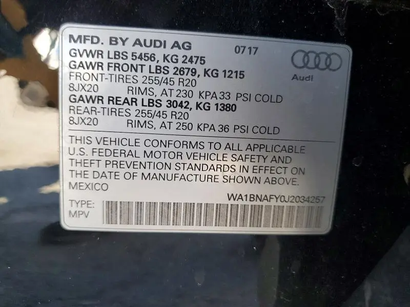 2018 AUDI Q5 PREMIUM PLUS  