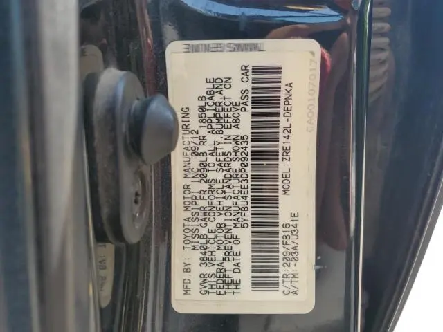 2013 TOYOTA COROLLA BASE  