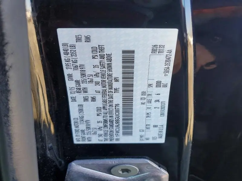 2016 FORD ESCAPE   