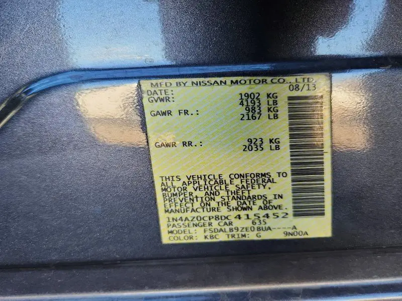 2013 NISSAN LEAF S  