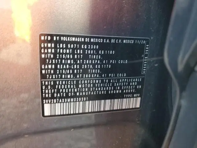 2021 VOLKSWAGEN TIGUAN SE