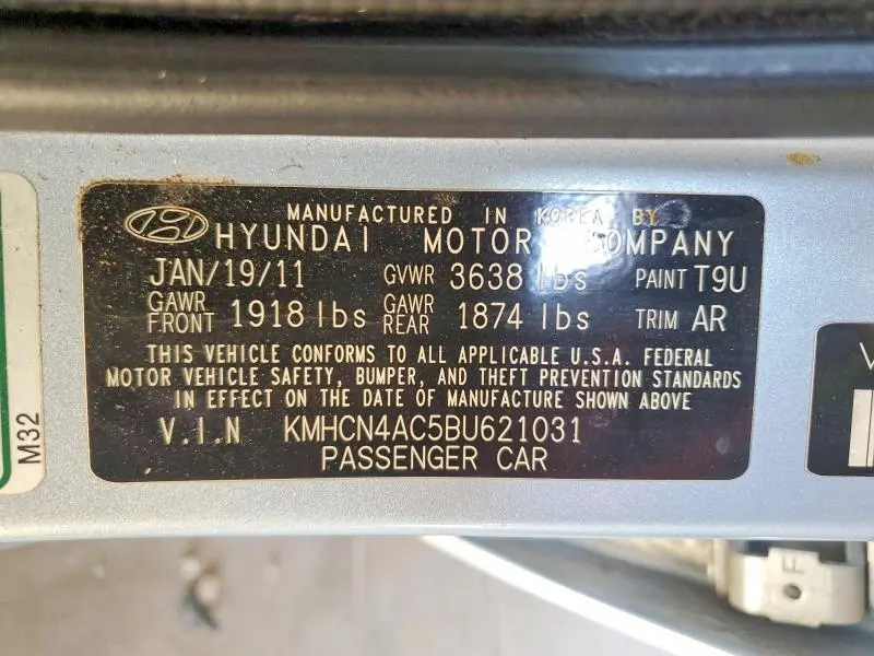 2011 HYUNDAI ACCENT GLS  
