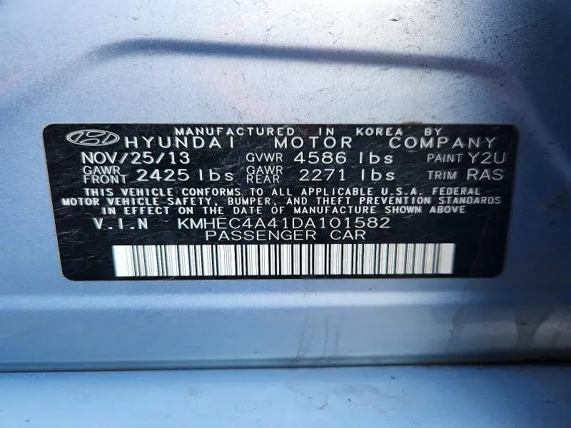 2013 HYUNDAI SONATA HYBRID  