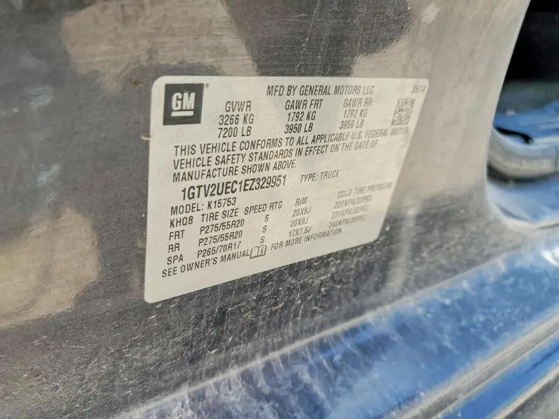 2014 GMC SIERRA K1500 SLE  