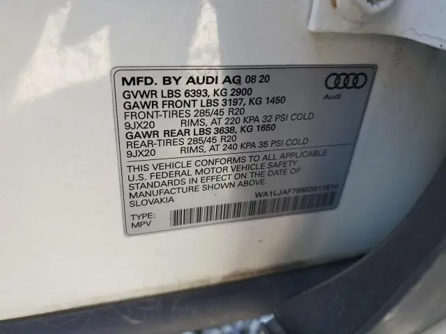 2021 AUDI Q7 PREMIUM PLUS  