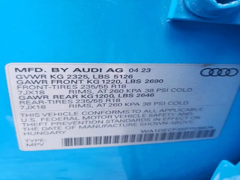 2023 AUDI Q3 PREMIUM S LINE 45  