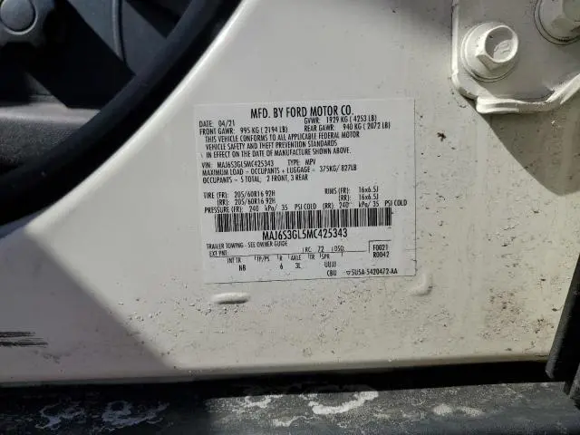 2021 FORD ECOSPORT SE  
