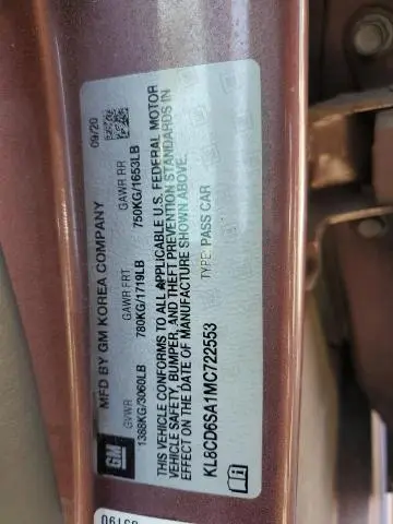 2021 CHEVROLET SPARK 1LT