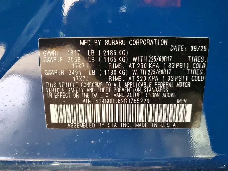 2025 SUBARU CROSSTREK WILDERNESS  