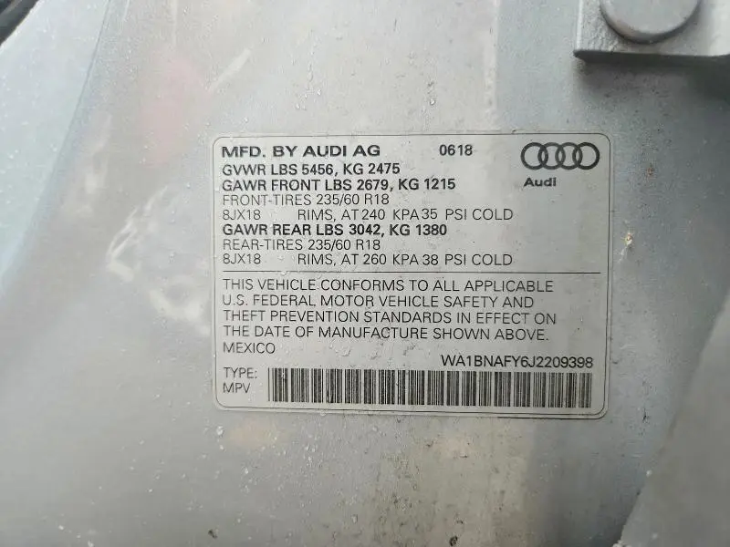 2018 AUDI Q5 PREMIUM PLUS  