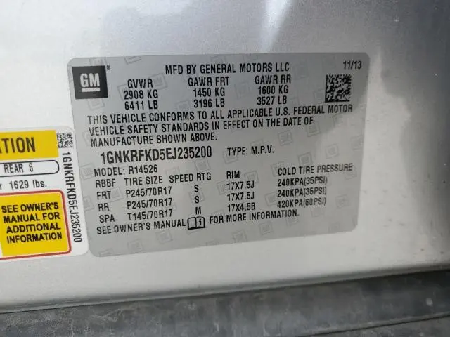 2014 CHEVROLET TRAVERSE LS  