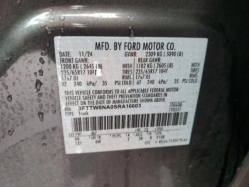 2025 FORD MAVERICK TREMOR  