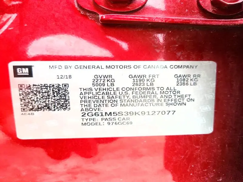 2019 CADILLAC XTS LUXURY  