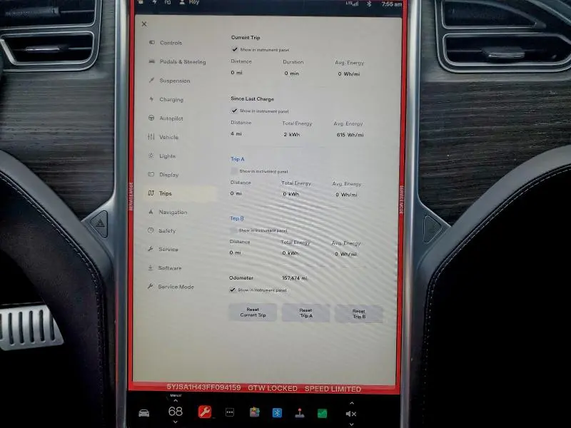 2015 TESLA MODEL S P85D  