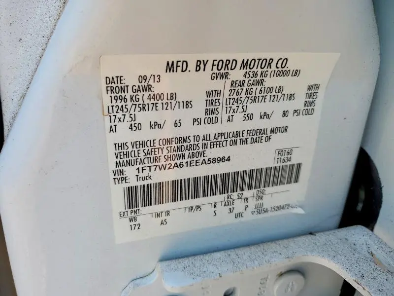 2014 FORD F250 SUPER DUTY  