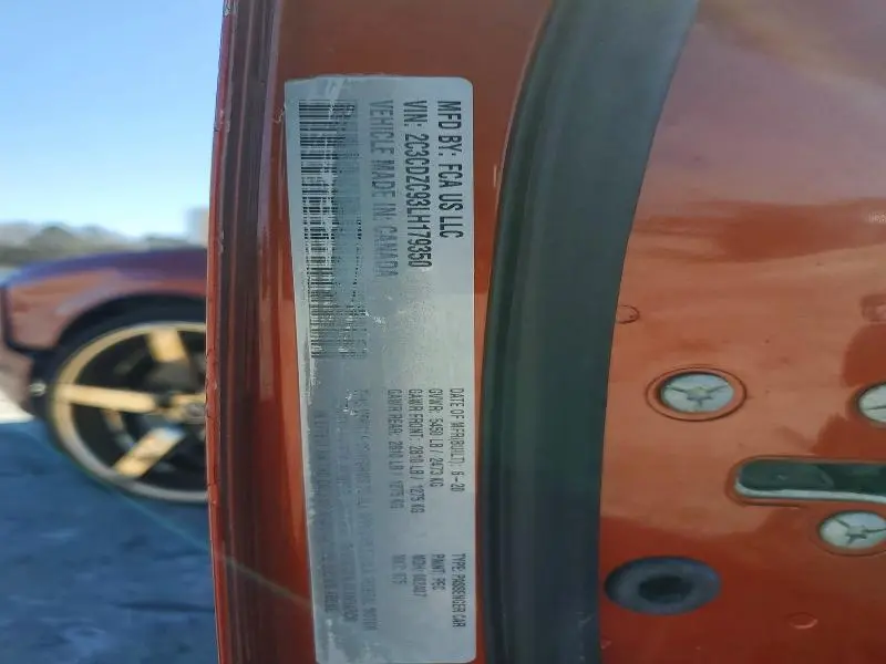 2020 DODGE CHALLENGER SRT HELLCAT  