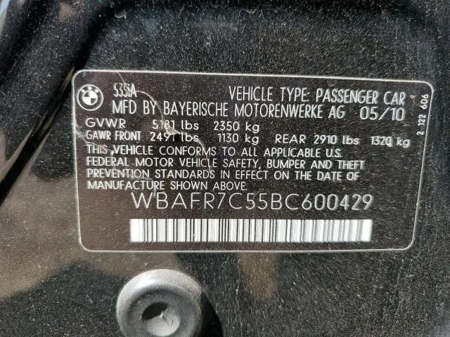 2011 BMW 535 I