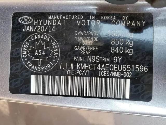 2014 HYUNDAI ACCENT GLS  