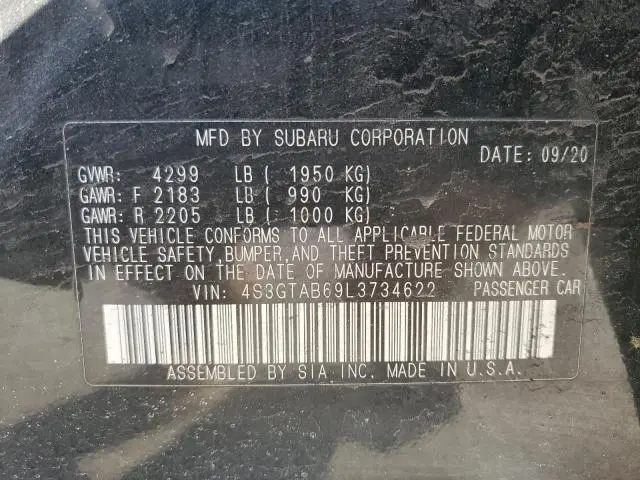 2020 SUBARU IMPREZA   