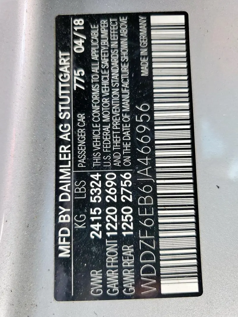 2018 MERCEDES-BENZ E 43 4MATIC AMG  