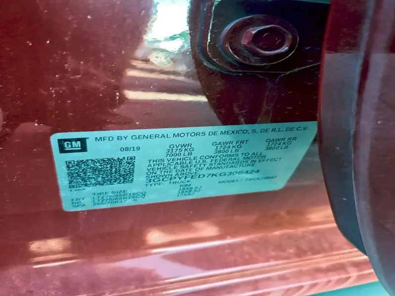 2019 CHEVROLET SILVERADO K1500 LT TRAIL BOSS  