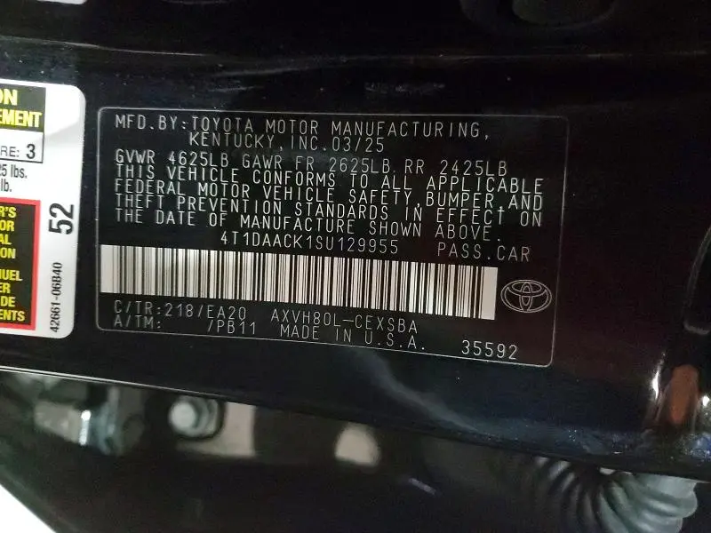 2025 TOYOTA CAMRY XSE  