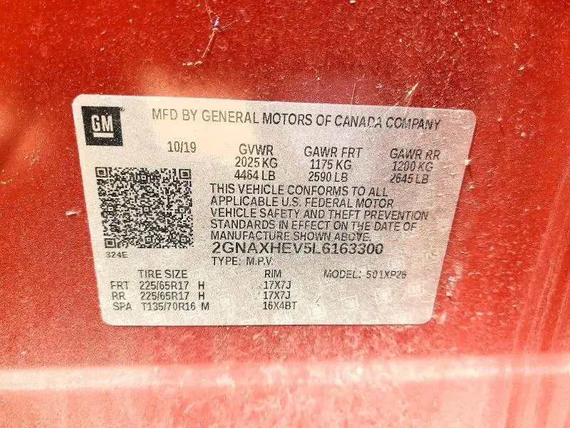 2020 CHEVROLET EQUINOX LS  