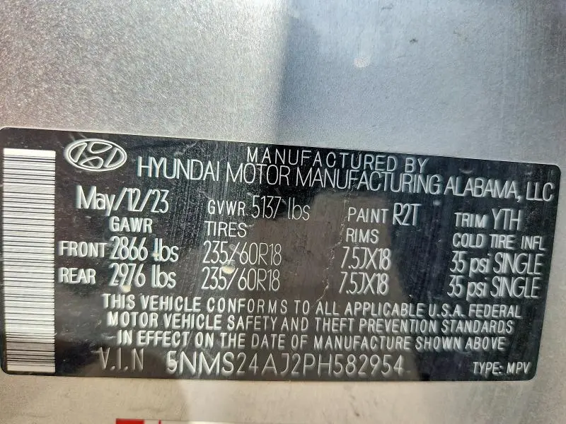 2023 HYUNDAI SANTA FE SEL  