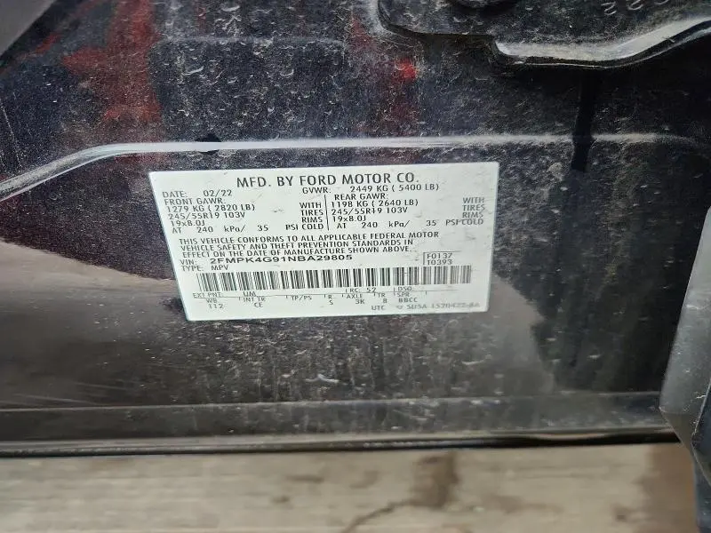 2022 FORD EDGE SE  