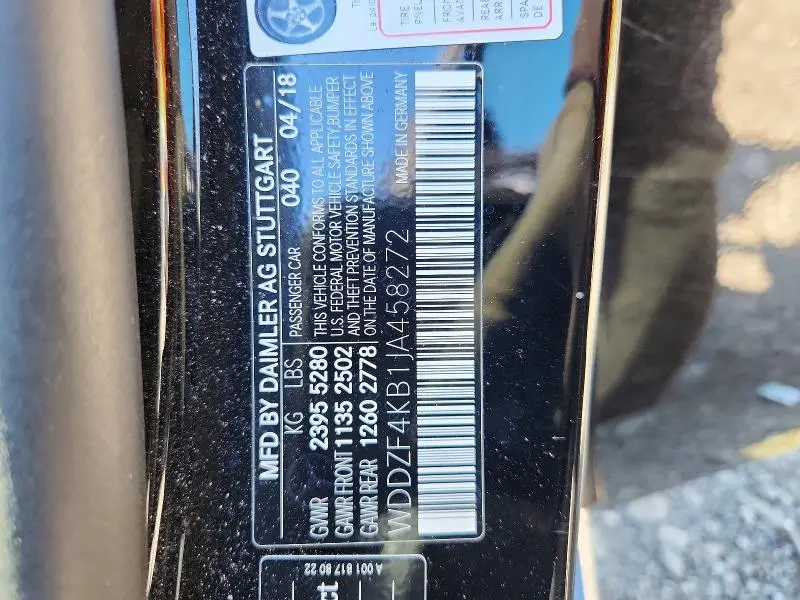 2018 MERCEDES-BENZ E 300 4MAT   