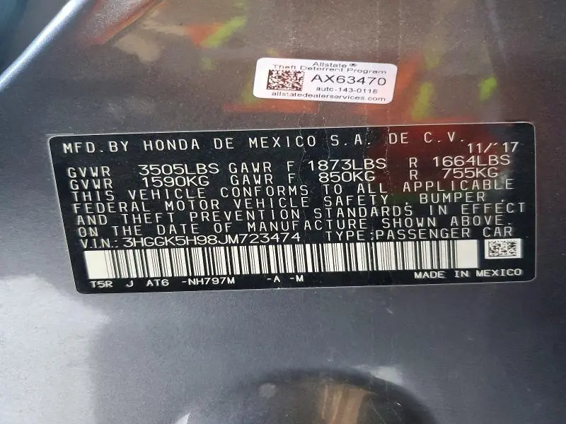 2018 HONDA FIT EX/EXL  