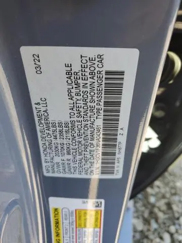 2022 HONDA ACCORD SPORT  