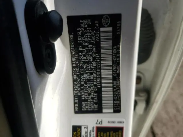 2015 TOYOTA CAMRY XSE  