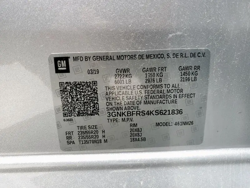2019 CHEVROLET BLAZER PREMIER  