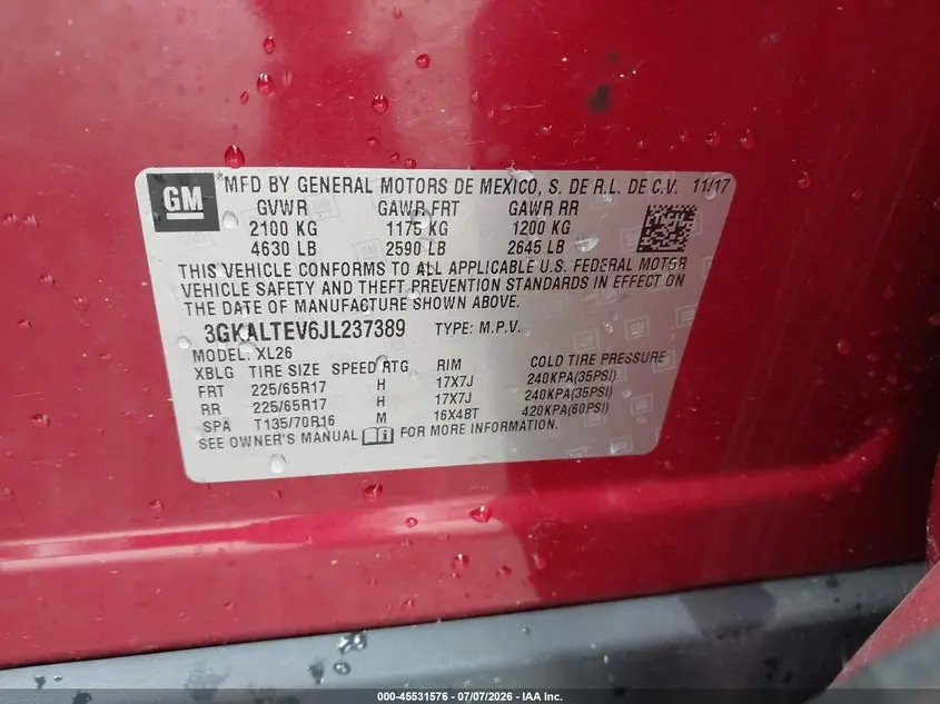 2018 GMC TERRAIN SLE
