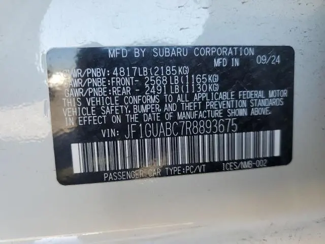 2024 SUBARU IMPREZA   