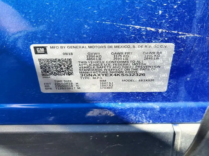 2019 CHEVROLET EQUINOX PREMIER  